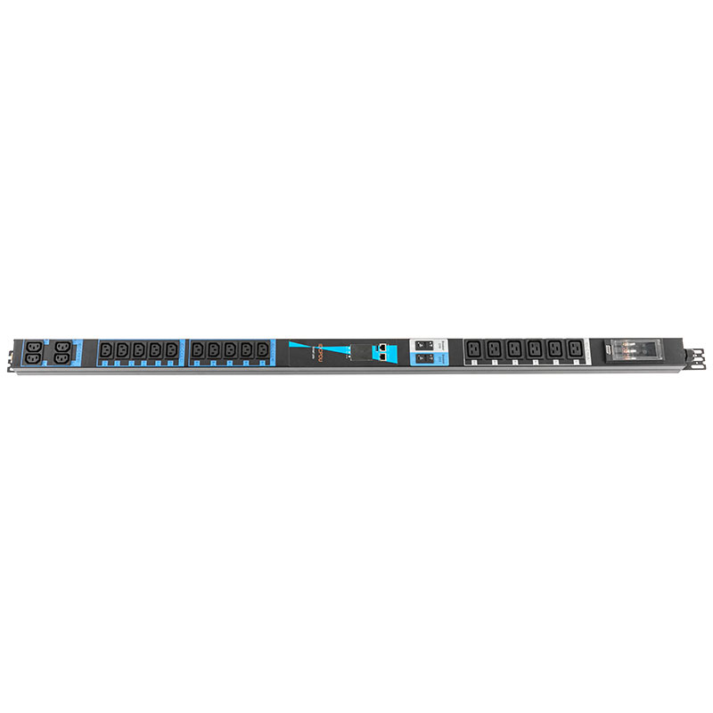 20-zásuvkový C13 C19 Vertikálny TCP/IP senzor eco Smart Rack Pdu